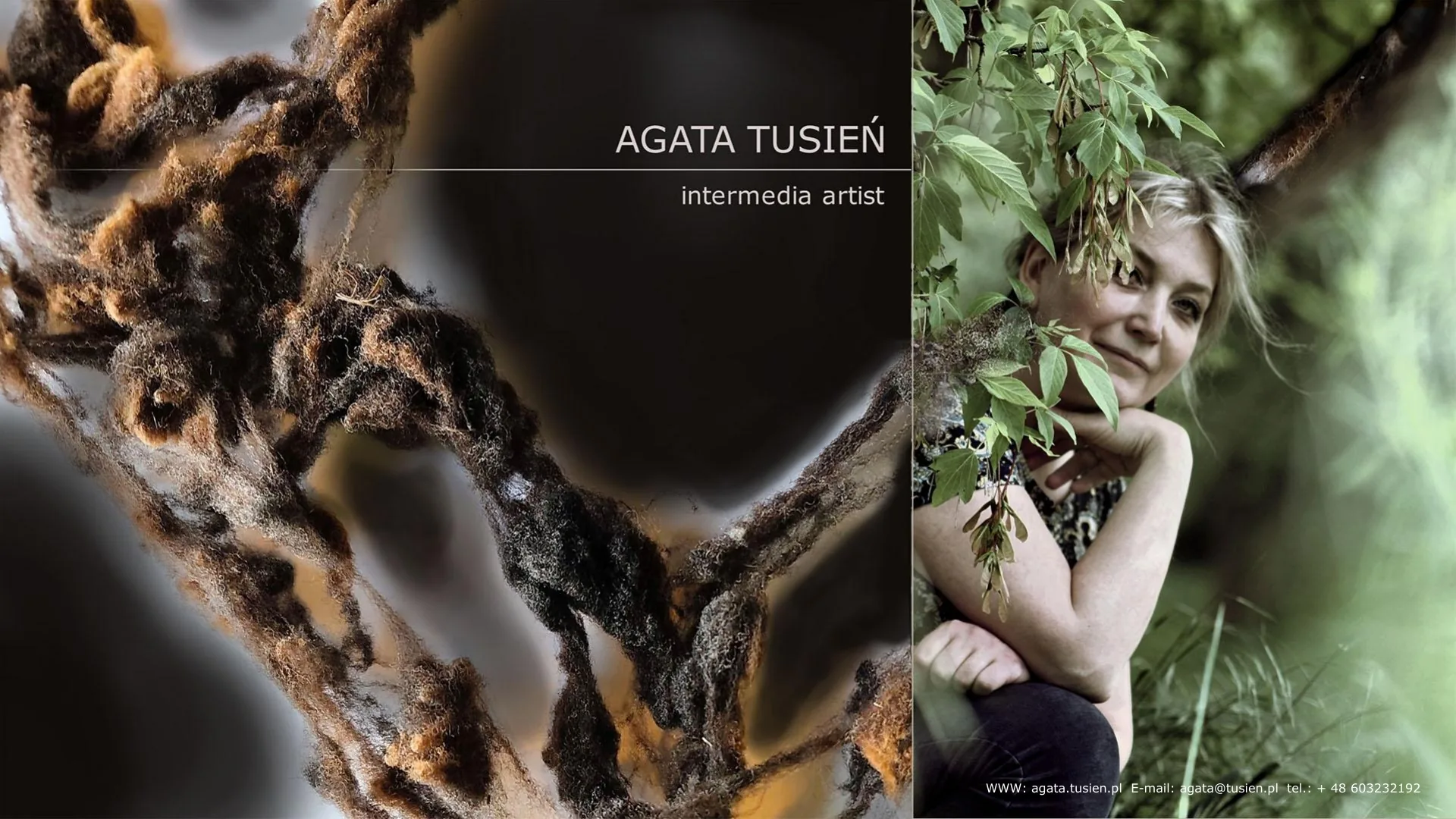 Agata Tusień — artystka intermedialna związana z Kielcami — portfolio